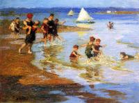 Potthast, Edward Henry - Children at Play on the Beach